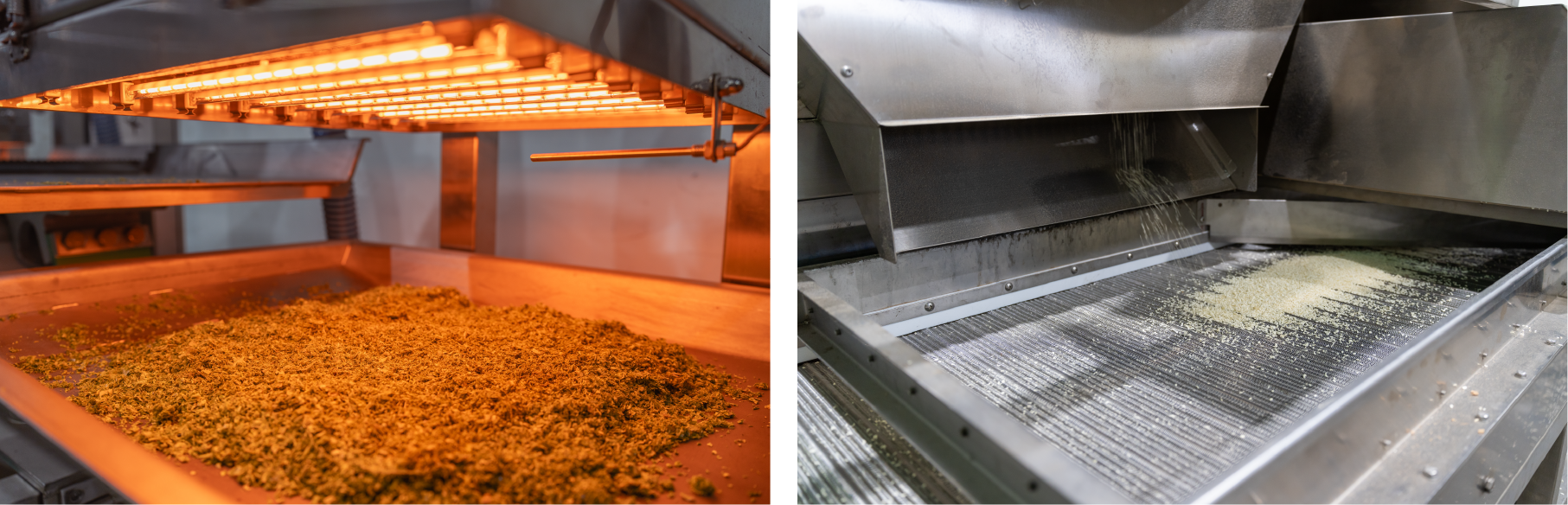 Drying of puffed food embryos(Pellet) Drying of puffed food embryos(Pellet)